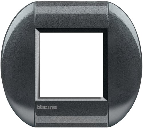 Рамка овальная Legrand BTicino LivingLight 2 мод Сталь  картинка